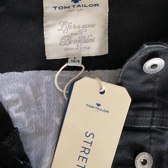 TOM TAILOR BLACK DENIM JACKET - Picture 4 of 4